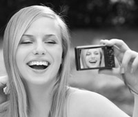 taking photo of self